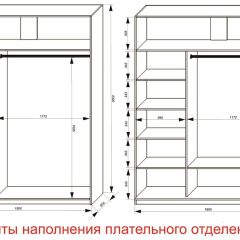 Шкаф-купе 1800 серии SOFT D6+D4+B2+PL2 (2 ящика+1штанга+1 полка) профиль «Капучино» | фото 8