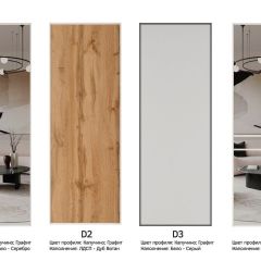 Шкаф-купе 1400 серии SOFT D8+D2+B2+PL4 (2 ящика+F обр.штанга) профиль «Графит» | фото 9